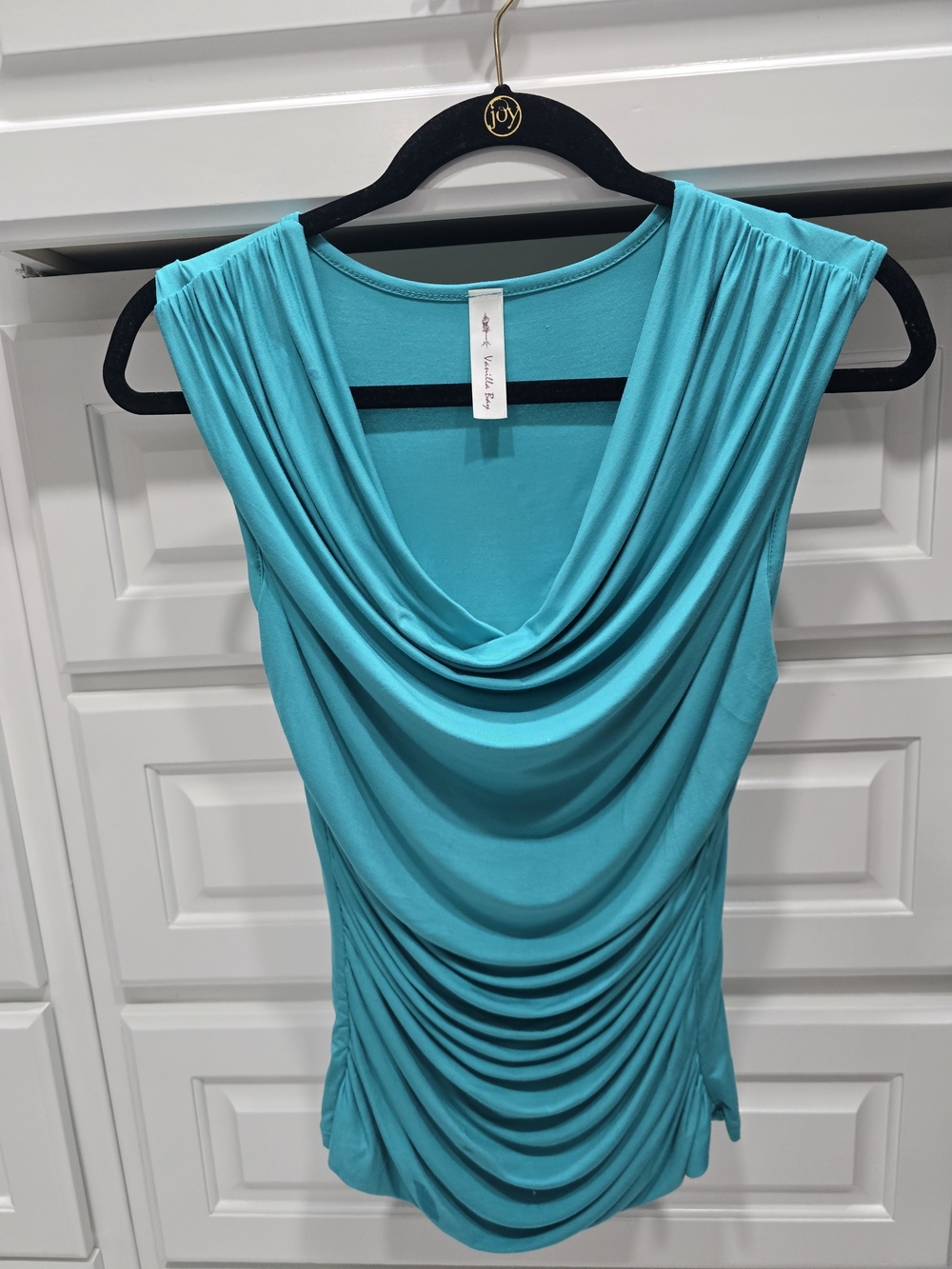 Vanilla Bay Teal V-Neck Sleeveless Top